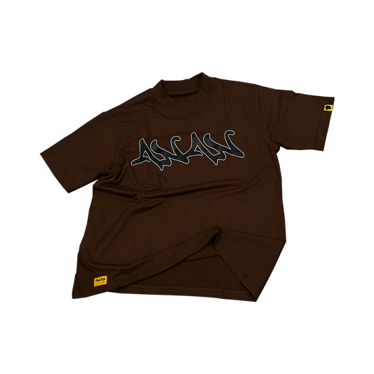 BROWN "ESSENTIAL" BOX CUT TEE